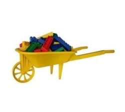 Building Blocks & Wheelbarrow Set For Kids - Army Blox
