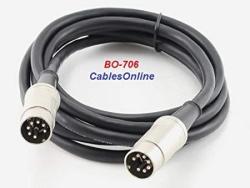 Cablesonline 6FT 7-PIN Din Male To Male Professional Premium Grade Audio Cable For Bang & Olufsen Naim Quad...stereo Systems BO-706