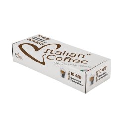 Nespresso Italian Coffee Intenso Compatible Coffee Capsules - 50