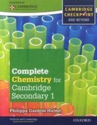 Complete Chemistry For Cambridge Lower Secondary - Philippa Gardom-hulme Paperback