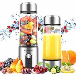 Portable Blender Popbabies Personal Blender With USB Rechargeable 5200 Mah Powerful Longer Life Smoothie Blender