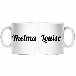 Thelma And Louise 11 Ounce White Coffee Mug Set