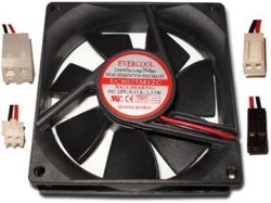 Evercool 80MM X 25MM Power Supply Replacement Fan Choose From 4 Connectors