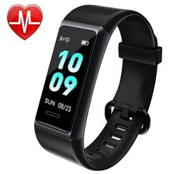 Mangcart Fitness Tracker HR,Activity Tracker with Heart Rate Monitor Watch,IP68 Waterproof Pedometer with Step Counter Sleep Monitor Calorie Counter for Men Women Kids