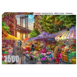 Flower Market Brooklyn 1500 Piece Jigsaw Puzzle