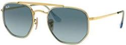 Ray-ban RB3648M The Marshal II Sunglasses 52MM Gold blue Gradient Grey
