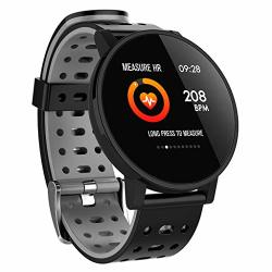 Bravetoshop Bluetooth Smartwatch With Heart Rate Monitor Fitness Watch For Gps Activity Tracking Sleep Monitoring Sport Watch Fitness Tracker Gray