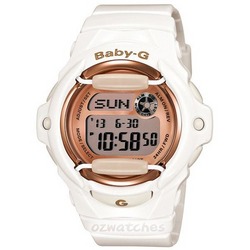 Casio Baby-G Ladies Alarm Watch White