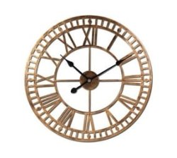 76CM Modern Copper Finish Wall Clock 2028-G