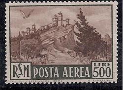San Marino 1951 Airmail 500l Very Fine Unmounted Mint