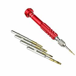Wlcome Household Hand Tool ?5 In 1 Magnetic Steel Screwdriver Bits Hand Repair Tool For Iphone Watch Phone Home Repair Tools Red