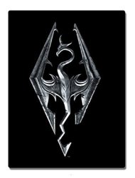 Skyrim Emblem Dragon 45" X 60" Fleece Throw Blanket