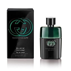 Gucci Eau De Toilette Spray For Men Guilty Black Pour Homme 1.6 Ounce