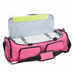Luxja Bag For Cricut Explore Air AIR2 And Maker Carrying Case For Cricut Die-cut Machine And Accessories Bag Only Pink