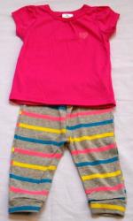 Matching Set Girls- Pink T-shirt And Pants Set- 18-24 Months - Baby Clothes