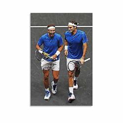 Superstar Tennis Rafael Nadal Roger Federer Poster HD Art Decorative Painting Canvas Art Poster And Wall Art Picture Print Modern Family Bedroom Decor Posters