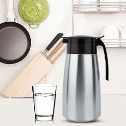 Pangding Water Pot 1.6L Stainless Steel Jug For Milk Coffee Juice For Kitchen Home Use Black