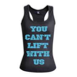 You Cant Lift With Us - Hers Racerback Clothing