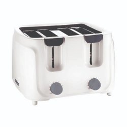 Salton Toaster Cool Touch 4 Slice - White
