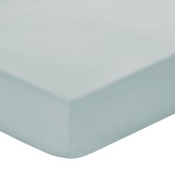 Cotton 200 Thread Count Fitted SHEET - Duck Egg - 3 4 Xlxd 107 X 202 X 35CM