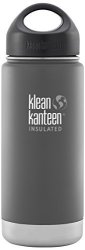 Klean Kanteen Wide Insulated Bottle With Stainless Loop Cup Granite Peak 16-OUNCE