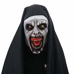 Siniao Clearance Umfun Halloween Scary Mask Props The Conjuring Devil Nun Horror Masks With Costume C