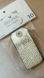 Stamped Tags With Decorative Words - Pack Of 10