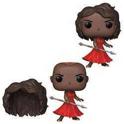 Funko Pop Marvel: Black Panther - Okoye With Red Dress And Removable Wig Fall Convention Exclusive