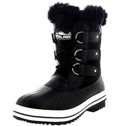 Womens Snow Boot Quilted Short Winter Snow Rain Warm Waterproof Boots - 8 - BLS39 YC0016