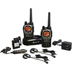Midland Gxt1000vp4 36-mile 50-channel Frs gmrs Two-way Radio pair silver Black