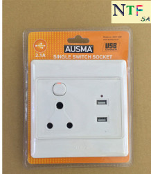 Single Switched Socket Outlet With Usb Charger 2 Year Warranty