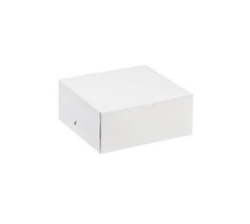 Cake Or Takeaway Box - 10 Units - White - 10 X 10 X 5