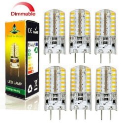 Best To Buy 6-PACK Hight Quality Dimmable 3-WATT T4 G8 LED Bulb 120-130V Ac dc 40SMD2835 LED 3W White Color JC10 Bi-pin 20-25W Replacement