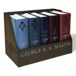 A Game Of Thrones Leather-cloth Boxed Set - A Game Of Thrones A Clash Of Kings A Storm Of Swords A Feast For Crows And A Dance With Dragons Paperback