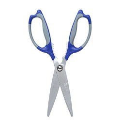 Nikken 76487 Cutlery Shears Heavy Duty Stainless Steel Kitchen Scissors Blue