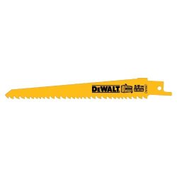 Dewalt DW4847 6-INCH 5 8 Tpi Taper Back Bi-metal Reciprocating Saw Blade 5-PACK