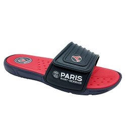 Funkymonkey Men's Fashion Slide Sandals Adjustable Slipper 11 D M Us eu 44 Dark Blue Red