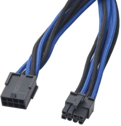 BitFenix.com Bitfenix Tri Tone Blue Black Blue 8-PIN 45CM Vga Power Extender Cable