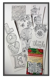 Colour Your Own" Set Of 5 Bookmarks