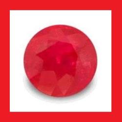 Ruby Natural Madagascar - Deep Red Round Facet - 0.215cts