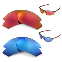 New Walleva Polarized Ice Blue + Fire Red Lenses For Rudy Project Rydon