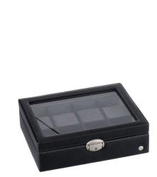 CARAMIA Lexi Watch Box 8 Black Carbon Fiber
