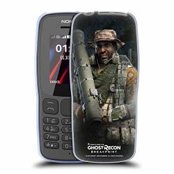 Official Tom Clancy's Ghost Recon Breakpoint Fixit Character Art Soft Gel Case Compatible For Nokia 106 2018