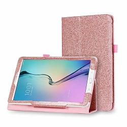 Happytoy Samsung Galaxy Tab E Lite Case 7.0 Inch Bling Leather Case Luxury Full Bling Glitter Sparkle Protective Flip Leather Cover Auto Wake sleep