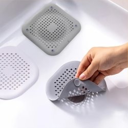 Hair Filter Sink Anti-clog Filter Bathtub Shower Floor Drain Plug Silicone Kitchen Deodorant Plug Bathroom Tools 1PC