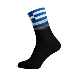 Greece Flag Socks - Small Black