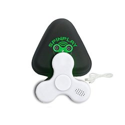 Spinplay Fidget Spinner Bluetooth Speaker With LED Lights White