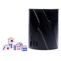 Magideal Dice Guessing Game Set Beer Shaped Dice Cup Shaker With 6PC Digital Dice - 2