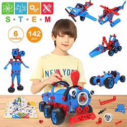Pakoo Stem Toys Kit 6 In 1 Educational Construction Building Blocks Toys Set For Boys & Girls Ages 6 7 8 9 10+ Year
