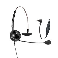 Phone Headset 2.5MM Telephone Headset With Noise Cancelling Microphone For Polycom Cisco Grandstream Panasonic Cordless Dect Phones